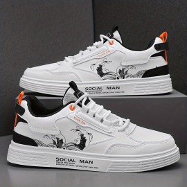 Men's Trendy Skate Shoes, Wear-resistant Non-Slip Casual Shoes For Youth