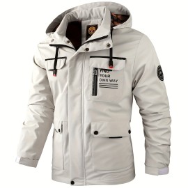 New Men's Fashion Casual Windbreaker Jacket, Spring Outdoor Sports Jacket