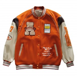 Loose Oversize  Vintage Baseball Jacket With Embroidered Letters Print For Men Loose Oversize Jacket Gifts Best Sellers