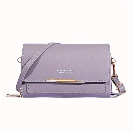 Multi Functional Crossbody Bag, Fashion Letter Graphic Long Wallet, Mobile Phone Purse & Card Holder