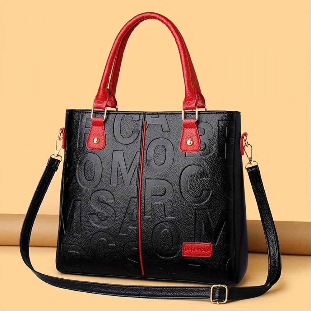 Fashion Top Handle Satchel, Trendy Crossbody Bag, Women's Casual Handbag, Shoulder Bag & Purse