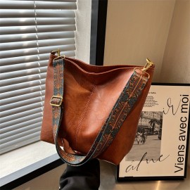 Vintage Crossbody Hobo Bag, Retro Shoulder Tote Bag, Women's Bohemian Handbag & Purse