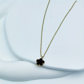 1pc Stainless Steel Flower Shell Pendant Necklace