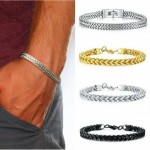 Titanium Steel Men's Bracelet Stainless Steel Jewelry Personality Gift Men's Bracelet