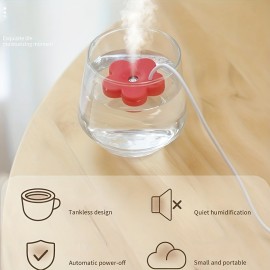 Small And Portable Flower Mini Air Humidifier - Keep Your Home Fresh And Comfortable!