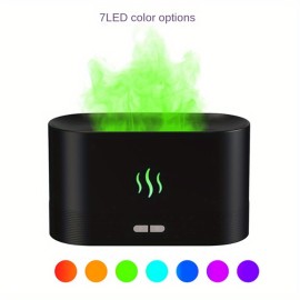 USB Flame Aromatherapy Humidifier - Perfect for Home and Office, Creates Soothing Atmosphere and Simulates Real Flame