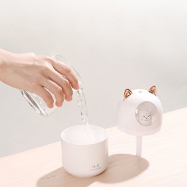 Portable Cat USB Humidifier - Refreshing Fragrance for Home and Car Use