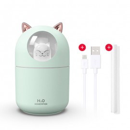 Portable Cat USB Humidifier - Refreshing Fragrance for Home and Car Use