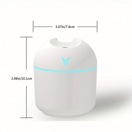 1pc White/Pink/Blue Humidifiers For Bedroom, Humidifier, Humidifiers, Humidifiers For Large Room& Essential Oil Diffuser, Quiet Cool Mist For Home And Plants, Last Up To 4 Hours