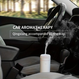 Car Aroma Diffuser Humidifier - Ultrasonic Technology, Essential Oil Compatible, Removes Odors, Perfect for Car, Office, Yoga, Living Room, Bedroom