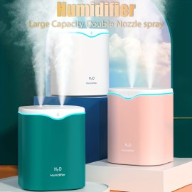 Portable Cool Mist Humidifier with 2 Mist Modes, 7-Color Light, and Auto Shut-Off - Perfect for Travel, Home, and Bedroom