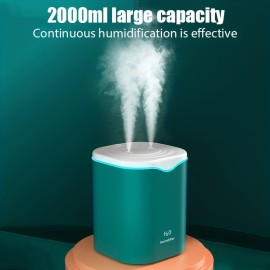 Portable Cool Mist Humidifier with 2 Mist Modes, 7-Color Light, and Auto Shut-Off - Perfect for Travel, Home, and Bedroom