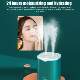 Portable Cool Mist Humidifier with 2 Mist Modes, 7-Color Light, and Auto Shut-Off - Perfect for Travel, Home, and Bedroom