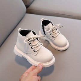 Vintage Cool Boots For Boys Kids, Comfortable Non Slip Boots With Zipper For Indoor Outdoor Travel, Spring And Autumn