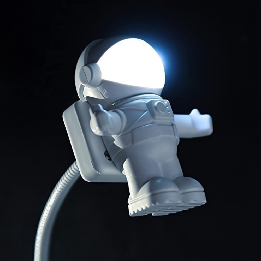 New Spaceman Astronaut USB Nightlight LED Computer Keyboard Light Soft Light Eye Protection Plug And Play