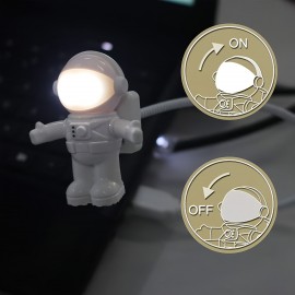 New Spaceman Astronaut USB Nightlight LED Computer Keyboard Light Soft Light Eye Protection Plug And Play