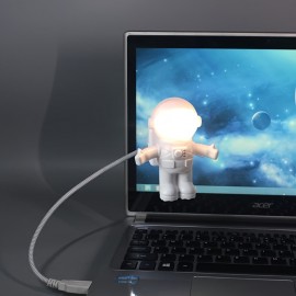 New Spaceman Astronaut USB Nightlight LED Computer Keyboard Light Soft Light Eye Protection Plug And Play