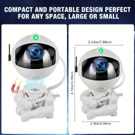 1pc Astronaut Milky Way Projection Lamp With Remote Control USB Power Cord Planet Projection Lamp Night Light Suitable For Adult Game Room/home Theater/ceiling/room Decoration