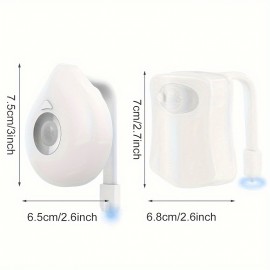 Smart PIR 8 Colors Motion Sensor Toilet Seat Night Light Waterproof For Toilet Luminaria Lamp Hanging Type WC Toilet