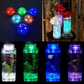 10pcs Mini Submersible LED Lights, Waterproof Multicolor Underwater Lights With Remote Control, Battery Operated Tea Lights For Hot Tub Pond Pool Fountain Aquarium Party Decor