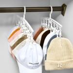 1pc Hat Organizer, Hat Rack For Baseball Caps With Hanger, Hat Hanger For Closet Room Holder, Hanging Ball Cap Organizer Storage Clips