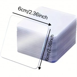 20pcs Transparent Double-sided Adhesive Stickers, Magic Garage Indoor Universal Strong Adhesive Non-marking Stickers