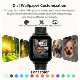 New Men's And Women's Sports Smart Watch Gift, Counting Calories, Step Caloric, Call Information Prompt, Multi-function Smart Watch, Wireless Connection Is Applicable To Android IOS Phone