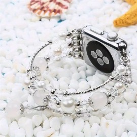 Beaded Strap, Compatible With Watch Series Ultra/SE/8/7/6/5/4/3/2/1, Casual, Sporty, 38/40/41mm, 42/44/45/49mm, Cute And Stylish Waterproof Sports Strap