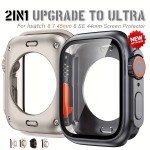 2-in-1 Upgrade: Ultra Cover for Watch 8/7/6/SE 44/45mm - Full Coverage Frame Screen Protector