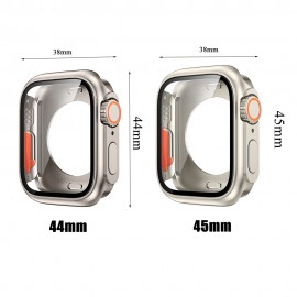 2-in-1 Upgrade: Ultra Cover for Watch 8/7/6/SE 44/45mm - Full Coverage Frame Screen Protector