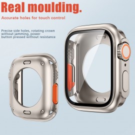 2-in-1 Upgrade: Ultra Cover for Watch 8/7/6/SE 44/45mm - Full Coverage Frame Screen Protector