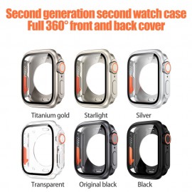 2-in-1 Upgrade: Ultra Cover for Watch 8/7/6/SE 44/45mm - Full Coverage Frame Screen Protector