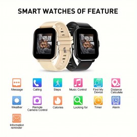 2023 NEW  Smart Watch Free Strap Heart Rate Blood Oxygen Sleep Health Monitoring Wireless Calling/Receiving Sedentary Reminder Call Reminder Find Phone For Android & IOS Phones For Men&Women