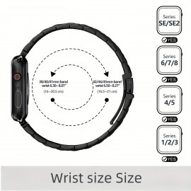 Compatible With Apple Watch Band 42mm 44mm 45mm 49mm 38mm 40mm 41mm, Stainless Steel Watch Band With Case For Apple Watch Series 8/7/6/5/4/3/2/1/SE/SE2/Ultra, 42mm 44mm 45mm (Without Watch)