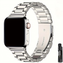 Compatible With Apple Watch Band 42mm 44mm 45mm 49mm 38mm 40mm 41mm, Stainless Steel Watch Band With Case For Apple Watch Series 8/7/6/5/4/3/2/1/SE/SE2/Ultra, 42mm 44mm 45mm (Without Watch)