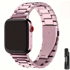 Compatible With Apple Watch Band 42mm 44mm 45mm 49mm 38mm 40mm 41mm, Stainless Steel Watch Band With Case For Apple Watch Series 8/7/6/5/4/3/2/1/SE/SE2/Ultra, 42mm 44mm 45mm (Without Watch)