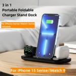 3 IN 1 Magnetic Wireless Charger Multi-function Charging Dock Station For Apple Mobile Phone, Fast Charging For IWatch, Magnetic Wireless Charger For Apple Airpods