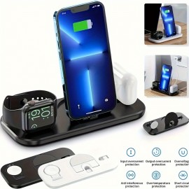 3 IN 1 Magnetic Wireless Charger Multi-function Charging Dock Station For Apple Mobile Phone, Fast Charging For IWatch, Magnetic Wireless Charger For Apple Airpods