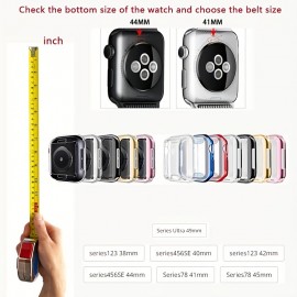 Screen Protector For IWatch Case 45mm 41mm 44MM 40MM 42mm 38MM Ultra 49MM Full TPU Bumper Cover Accessories Iwatch Series 8 7 SE 6 5 4 3 2