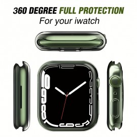 Screen Protector For IWatch Case 45mm 41mm 44MM 40MM 42mm 38MM Ultra 49MM Full TPU Bumper Cover Accessories Iwatch Series 8 7 SE 6 5 4 3 2