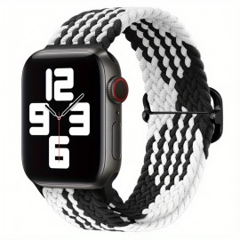 Braided Stretchy Solo Loop Compatible For iWatch Band 38mm 40mm 41mm 42mm 44mm 45mm 49mm For Women Men, Nylon Elastic Straps Wristbands For IWatch Series 8 7 6 SE 5 4 3 2 1 Ultra