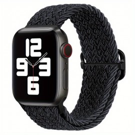 Braided Stretchy Solo Loop Compatible For iWatch Band 38mm 40mm 41mm 42mm 44mm 45mm 49mm For Women Men, Nylon Elastic Straps Wristbands For IWatch Series 8 7 6 SE 5 4 3 2 1 Ultra