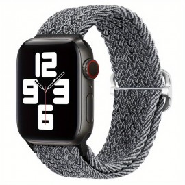 Braided Stretchy Solo Loop Compatible For iWatch Band 38mm 40mm 41mm 42mm 44mm 45mm 49mm For Women Men, Nylon Elastic Straps Wristbands For IWatch Series 8 7 6 SE 5 4 3 2 1 Ultra