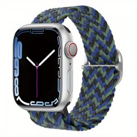 Braided Stretchy Solo Loop Compatible For iWatch Band 38mm 40mm 41mm 42mm 44mm 45mm 49mm For Women Men, Nylon Elastic Straps Wristbands For IWatch Series 8 7 6 SE 5 4 3 2 1 Ultra