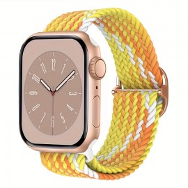 Braided Stretchy Solo Loop Compatible For iWatch Band 38mm 40mm 41mm 42mm 44mm 45mm 49mm For Women Men, Nylon Elastic Straps Wristbands For IWatch Series 8 7 6 SE 5 4 3 2 1 Ultra