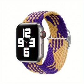 Braided Stretchy Solo Loop Compatible For iWatch Band 38mm 40mm 41mm 42mm 44mm 45mm 49mm For Women Men, Nylon Elastic Straps Wristbands For IWatch Series 8 7 6 SE 5 4 3 2 1 Ultra