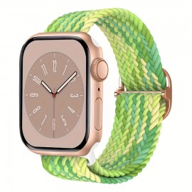 Braided Stretchy Solo Loop Compatible For iWatch Band 38mm 40mm 41mm 42mm 44mm 45mm 49mm For Women Men, Nylon Elastic Straps Wristbands For IWatch Series 8 7 6 SE 5 4 3 2 1 Ultra