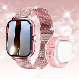 Hot 2023 New 1.85 Touch-controlled Silicone Strap Outdoor Smartwatch For Men And Women, Dialing/answering Phones, Step Calorie Tracker, Call Alert, Multi-purpose Smartwatch, Wireless Connection For Android And For IPhone