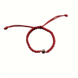 Rose Gold Beads Red Thread