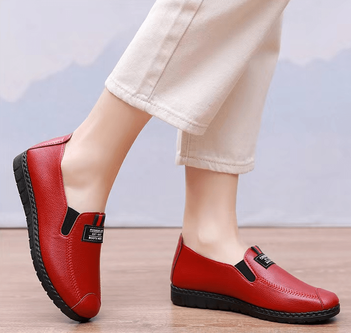 womens soft sole loafers lightweight waterproof slip on shoes casual round toe flats details 4